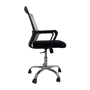 Woodwell BF2110 Πολυθρόνα-Pro Γραφείου Μέταλλο Χρώμιο, Mesh Γκρι - Μαύρο Ε-00025828 ΕΟ256,1