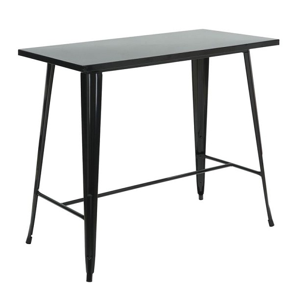 Woodwell RELIX Τραπέζι Bar Μέταλλο Βαφή Μαύρο Ε-00025809 Ε5203,1