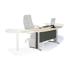 Woodwell EXECUTIVE Γραφείο Απόχρωση Dark Grey - Beech Ε-00007329 ΕΟ999Γ