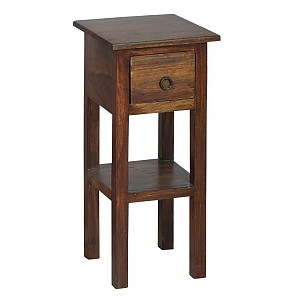 Woodwell CLASSIC Stand - Τραπεζάκι Βοηθητικό H.55cm - 1 Συρτάρι, Ξύλο Sheesham Καρυδί Ε-00007106 ΕS391,2
