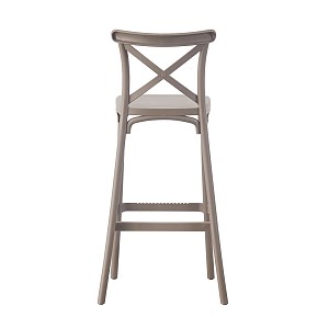 Woodwell DESTINY Σκαμπό BAR με Πλάτη, PP Mocha Ε-00023654 Ε388,3