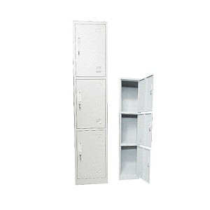 Woodwell LOCKER 3 Θέσεων Μέταλλο Βαφή  Άσπρο Ε-00017583 Ε6006