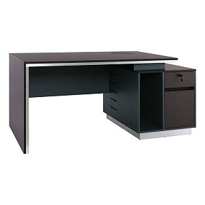 Woodwell ADVANCE Γραφείο Σκούρο Καρυδί - Sky Grey Ε-00022211 ΕΟ824