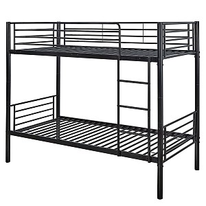 Woodwell TIVOLI Κρεβάτι Κουκέτα Μέταλλο Βαφή Μαύρο Ε-00025036 Ε8044,1