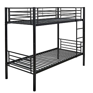 Woodwell TIVOLI Κρεβάτι Κουκέτα Μέταλλο Βαφή Μαύρο Ε-00025036 Ε8044,1