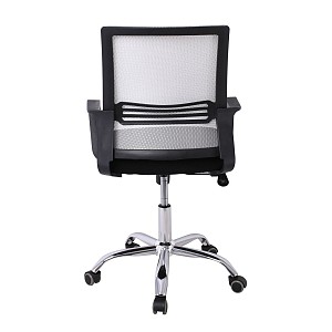 Woodwell BF2110 Πολυθρόνα-Pro Γραφείου Μέταλλο Χρώμιο, Mesh Γκρι - Μαύρο Ε-00025828 ΕΟ256,1