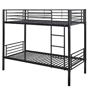 Woodwell TIVOLI Κρεβάτι Κουκέτα Μέταλλο Βαφή Μαύρο Ε-00025036 Ε8044,1