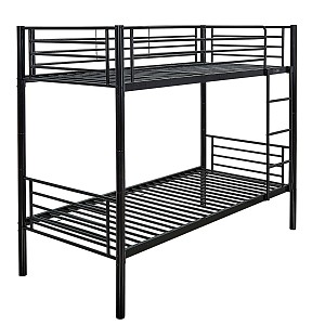 Woodwell TIVOLI Κρεβάτι Κουκέτα Μέταλλο Βαφή Μαύρο Ε-00025036 Ε8044,1