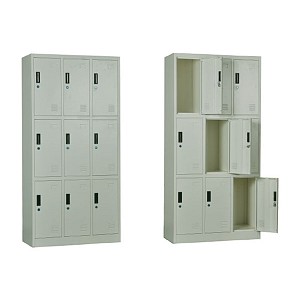 Woodwell LOCKER 9 Θέσεων Φοριαμός - Ερμάριο, Μέταλλο Βαφή  Άσπρο Ε-00016609 Ε6003