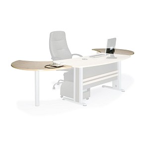 Woodwell EXECUTIVE Eπιφάνεια Eπέκτασης Απόχρωση Dark Grey - Beech Ε-00007330 ΕΟ999Ε