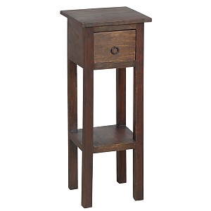 Woodwell CLASSIC Stand - Τραπεζάκι Βοηθητικό H.65cm - 1 Συρτάρι, Ξύλο Sheesham Καρυδί Ε-00007105 ΕS391,1