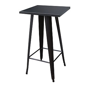 Woodwell RELIX Τραπέζι Bar Μέταλλο Βαφή Μαύρο Ε-00025809 Ε5203,1