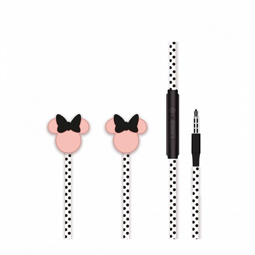 GadgetX HF HEADSETS EARPHONES MINNIE MATT HEAD 3D - Handsfree ακουστικά σε μαύρο χρώμα